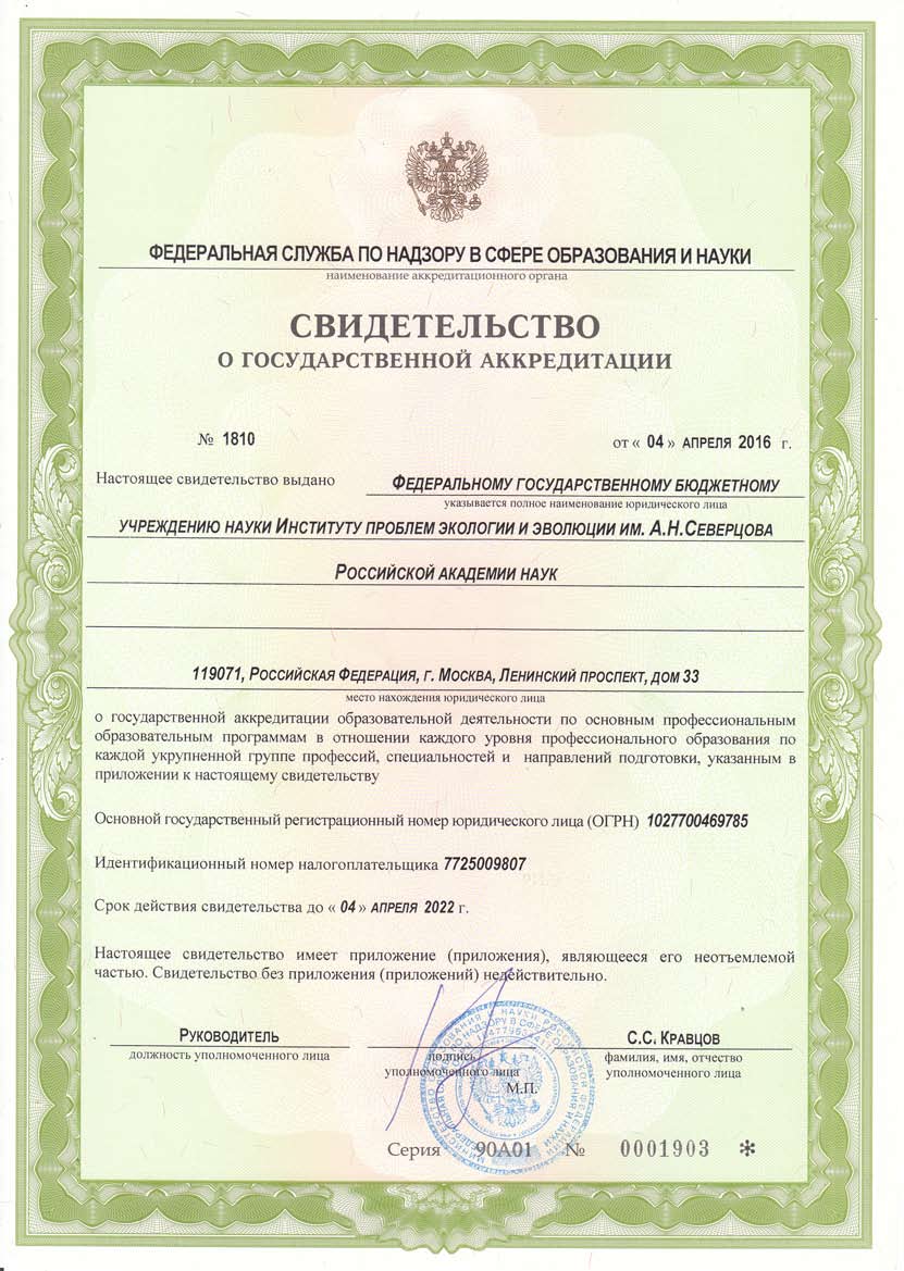 Свидетельство